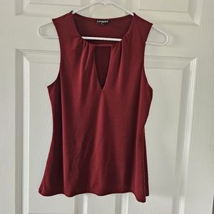 Express dress top peek a boo opening in front